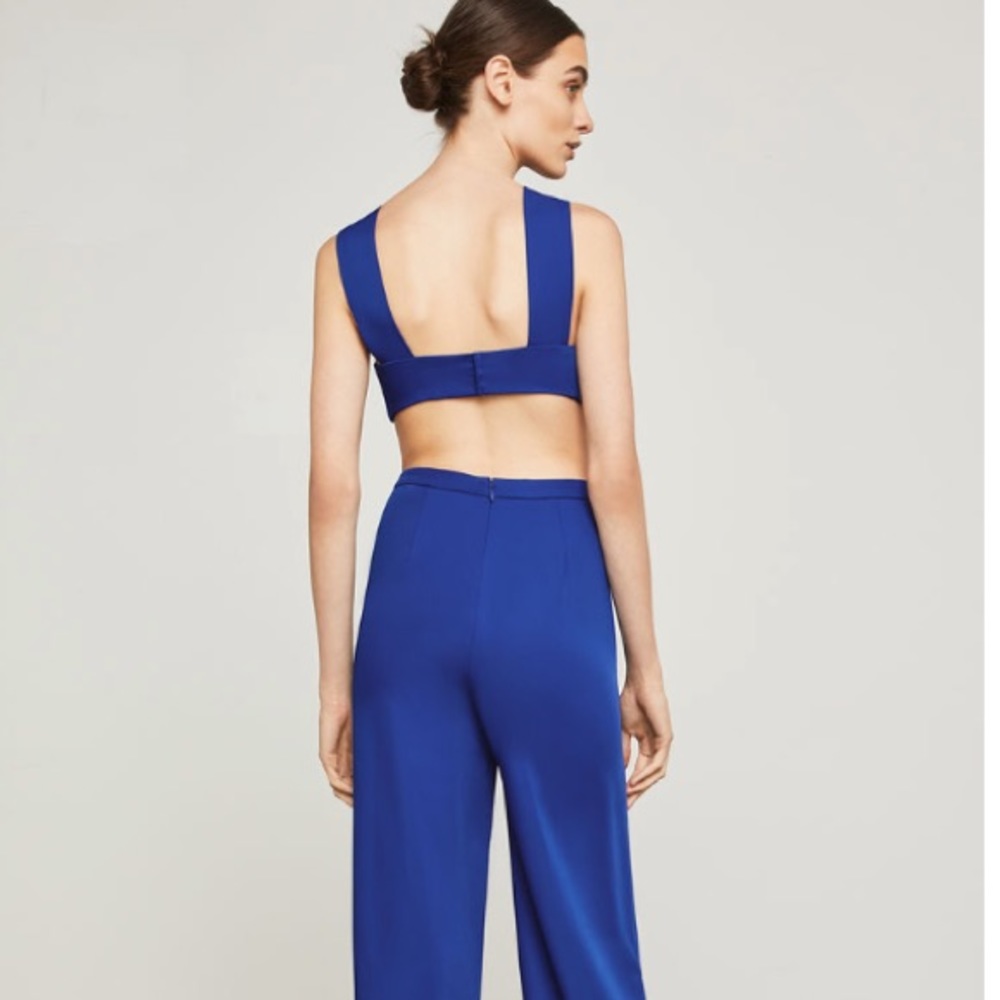 BCBGMaxAzria ROYAL BLUE CUTOUT JUMPSUIT, SZ 2 & 4